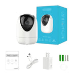 Caméra de surveillance intérieure sans fil HD YT47 avec tête rotative, supporte la détection de mouvement, la vision nocturne infrarouge et les cartes Micro SD, prise AU, YT47