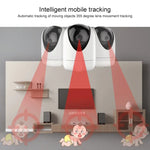 Caméra de surveillance intérieure sans fil HD YT47 avec tête rotative, supporte la détection de mouvement, la vision nocturne infrarouge et les cartes Micro SD, prise AU, YT47
