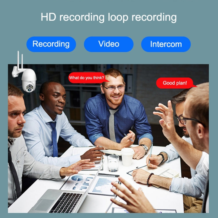 Q10 Téléphone Portable Extérieur Rotation à Distance Sans Fil WiFi 10 Lumières Vision Nocturne IR Caméra HD, Support Vidéo de Détection de Mouvement / Alarme et Enregistrement, Prise UK, Vision Nocturne IR Q10