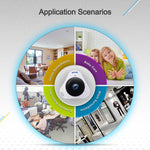 ESCAM Q8 960P Caméra IP WiFi panoramique 360 degrés avec objectif Fisheye 1.3MP, support détection de mouvement / vision nocturne, distance IR: 5-10m, prise AU, Q8 prise US, Q8 prise AU, Q8 prise EU, Q8 prise UK