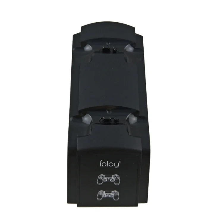 Station de charge double port iplay / Support de charge pour manettes Sony PlayStation 4 PS4 et PS4 Pro Slim avec écran indicateur LED, HBP-119
