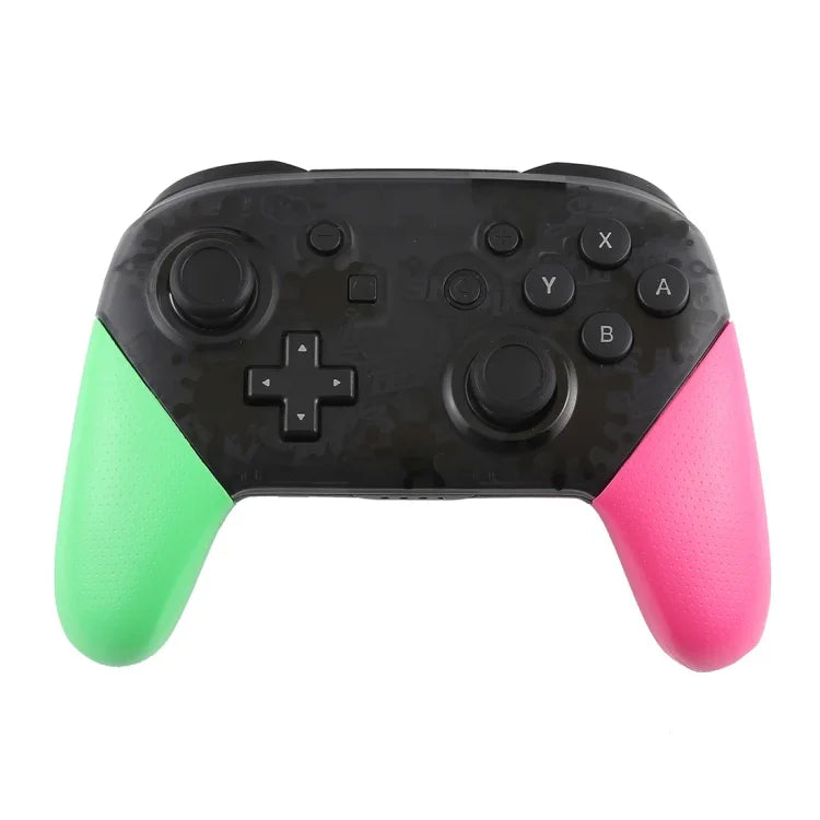 Manette de jeu sans fil Pro avec fonction de vibration pour capture d'écran pour Nintendo Switch (verte et rose), pour Nintendo Switch (verte et rose)