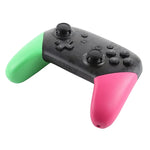 Manette de jeu sans fil Pro avec fonction de vibration pour capture d'écran pour Nintendo Switch (verte et rose), pour Nintendo Switch (verte et rose)