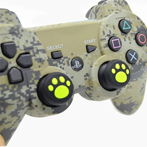 Lot de 4 protections en silicone en forme de pattes de chat pour manettes de jeu PS4/PS3/PS2/Xbox 360/Xbox One/Wii U