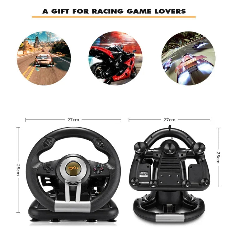 Volant de course PXN-V3 pour PC / PS3 / PS4 / Xbox One / Switch