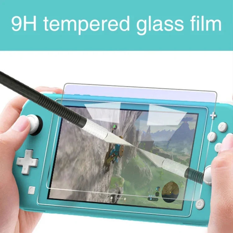 Film de protection d'écran en verre trempé anti-rayures 9H HD pour Switch Lite