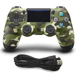 Manette de jeu filaire pour Sony PS4, camouflage vert