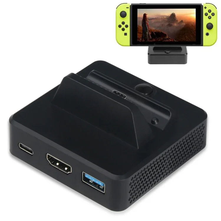 Station de conversion vidéo multifonction avec support pour interrupteur, station de conversion