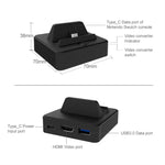 Station de conversion vidéo multifonction avec support pour interrupteur, station de conversion