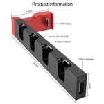 Station de charge iPega PG-9186 pour manettes de jeu Nintendo Switch Joy-Con, avec indicateur de charge, référence PG-9186
