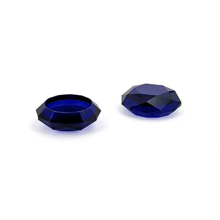 2 capuchons de joystick Diamond Texture pour PS5, bleu, rouge, blanc transparent, vert