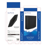 Support vertical 2 en 1 pour console de jeux PS4 Slim/Pro avec fixation par vis.