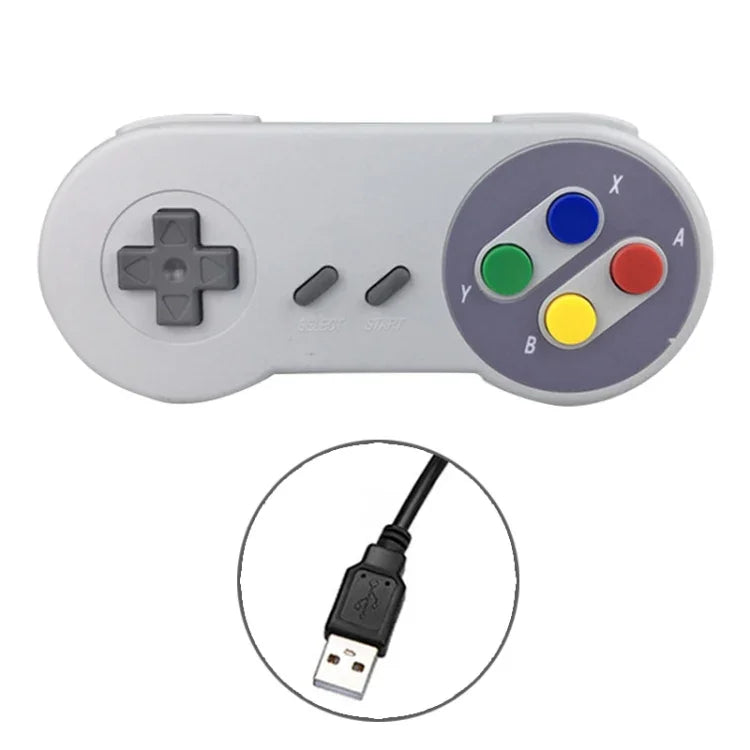 Manette de jeu filaire USB multicolore, Manette de jeu filaire USB