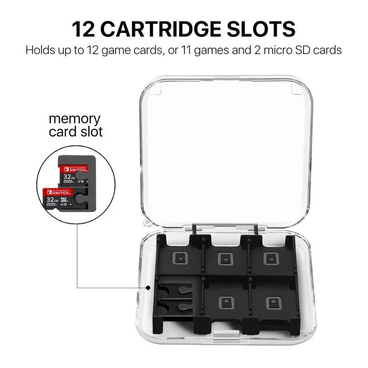 Boîte de rangement 12 en 1 pour cartes mémoire Nintendo Switch
