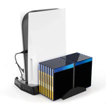 Base de refroidissement multifonctionnelle KJH P5-010-2 avec support pour plateau de rangement pour PS5 De/UHD, KJH P5-010-2
