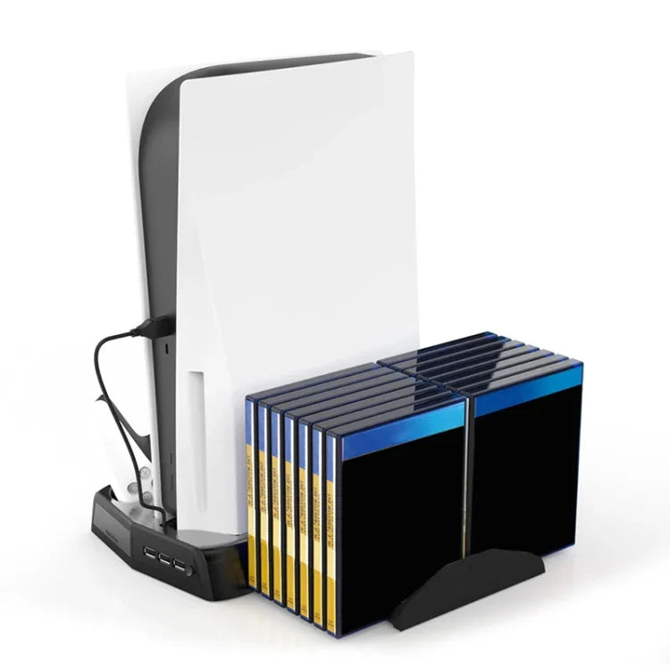 Base de refroidissement multifonctionnelle KJH P5-010-2 avec support pour plateau de rangement pour PS5 De/UHD, KJH P5-010-2