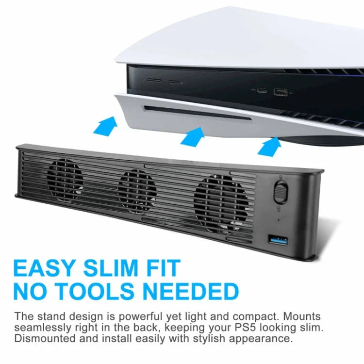 Ventilateur de refroidissement pour console PS5 KJH P5-009, P5-009 (noir), P5-009 (blanc)