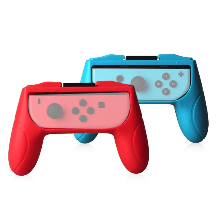 OIVO Lot de 2 poignées de jeu gauche et droite pour manettes Joy-Con Nintendo Switch, rouge et bleue