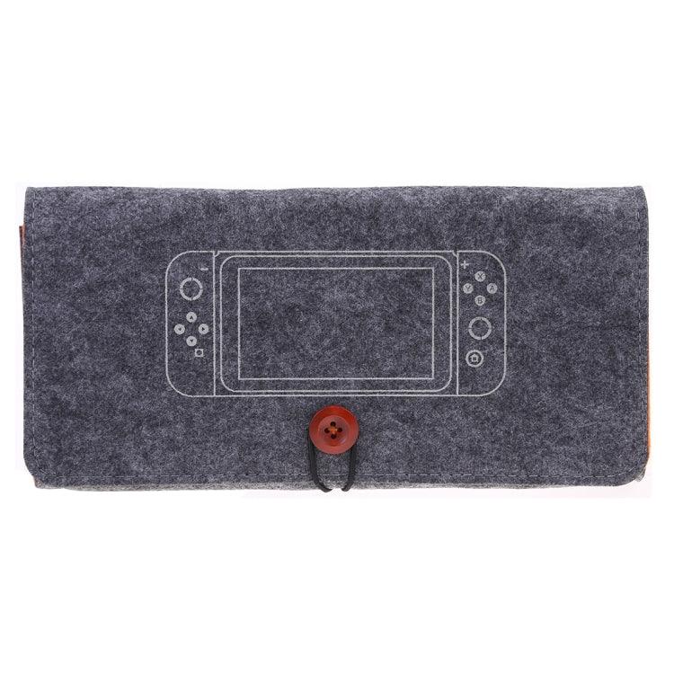 Sacoche de rangement portable en feutre souple pour Nintendo Switch