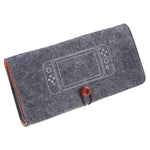Sacoche de rangement portable en feutre souple pour Nintendo Switch