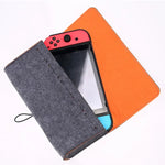 Sacoche de rangement portable en feutre souple pour Nintendo Switch