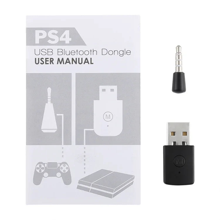 Adaptateur Bluetooth 3,5 mm et USB avec récepteur et émetteur pour Sony PlayStation PS4