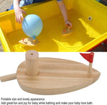 Jouets pour bébé bateau à ballon en bois bateau propulsé par ballon jouets de bain en bois, bateau à ballon en bois