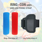 ipega GP-319 Pour manette de jeu Joy-Con Switch : poignées réglables, sangles de fixation pour les pieds et housse en tissu inclus.