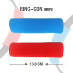 ipega GP-319 Pour manette de jeu Joy-Con Switch : poignées réglables, sangles de fixation pour les pieds et housse en tissu inclus.