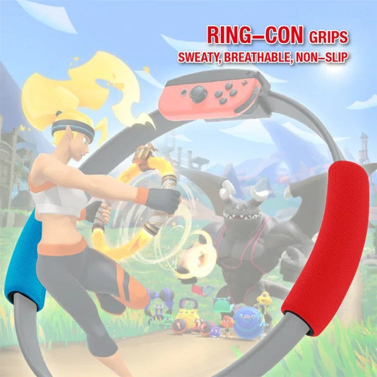ipega GP-319 Pour manette de jeu Joy-Con Switch : poignées réglables, sangles de fixation pour les pieds et housse en tissu inclus.