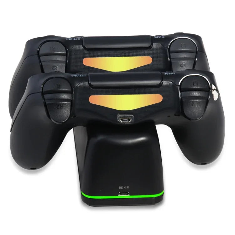 Station de charge double pour manettes sans fil DOBE TP4-1781 avec poignée de charge LED pour PS4 / Slim / Pro, TP4-1781