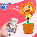 Peluche Bluetooth style saxophone tournesol, jouet pour enfants et adultes, compatible avec le chargement USB et les piles
