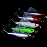 HENGJIA Leurre de pêche coulant rapide, 6,5 cm/17,2 g, ailes VIB, kit de leurres Pencil, PE016-X