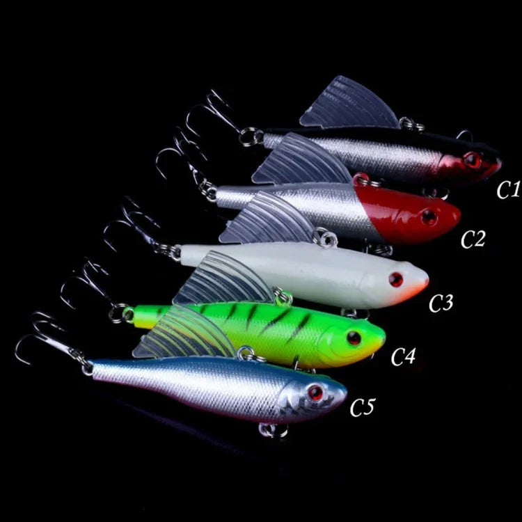 HENGJIA Leurre de pêche coulant rapide, 6,5 cm/17,2 g, ailes VIB, kit de leurres Pencil, PE016-X