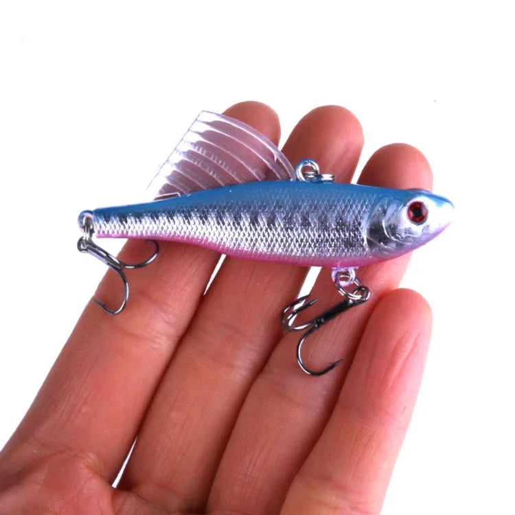 HENGJIA Leurre de pêche coulant rapide, 6,5 cm/17,2 g, ailes VIB, kit de leurres Pencil, PE016-X