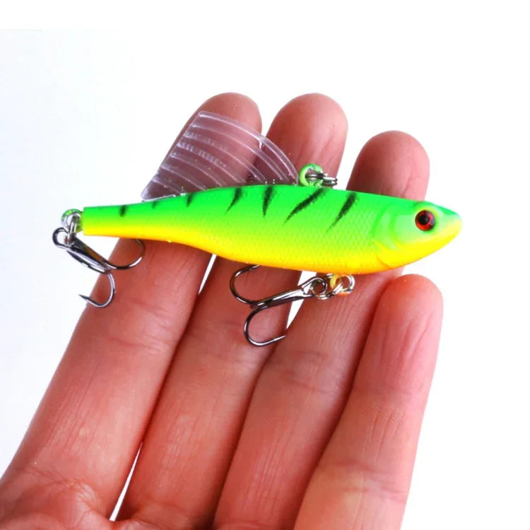 HENGJIA Leurre de pêche coulant rapide, 6,5 cm/17,2 g, ailes VIB, kit de leurres Pencil, PE016-X