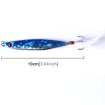 HENGJIA Lot de 7 leurres métalliques de pêche en fer, 8cm/40g