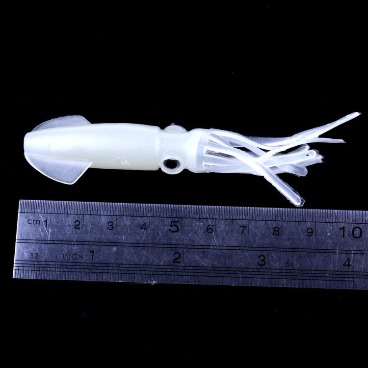 HENGJIA 5 pièces Calamars Appâts Souples en Plastique Leurre de Pêche Artificiel Appât de Pêche Bionique, Longueur : 9 cm, Lumineux, Tuyau Coloré