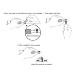 10 PCS Porte-hameçons pour cannes à pêche en plastique de couleurs multiples, support pour appâts cuillère, livraison de couleur aléatoire