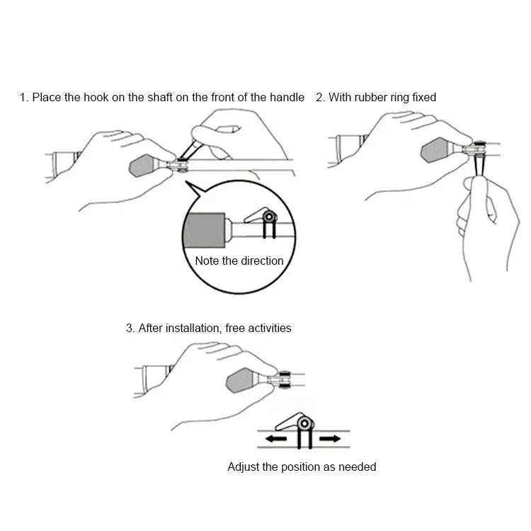 10 PCS Porte-hameçons pour cannes à pêche en plastique de couleurs multiples, support pour appâts cuillère, livraison de couleur aléatoire