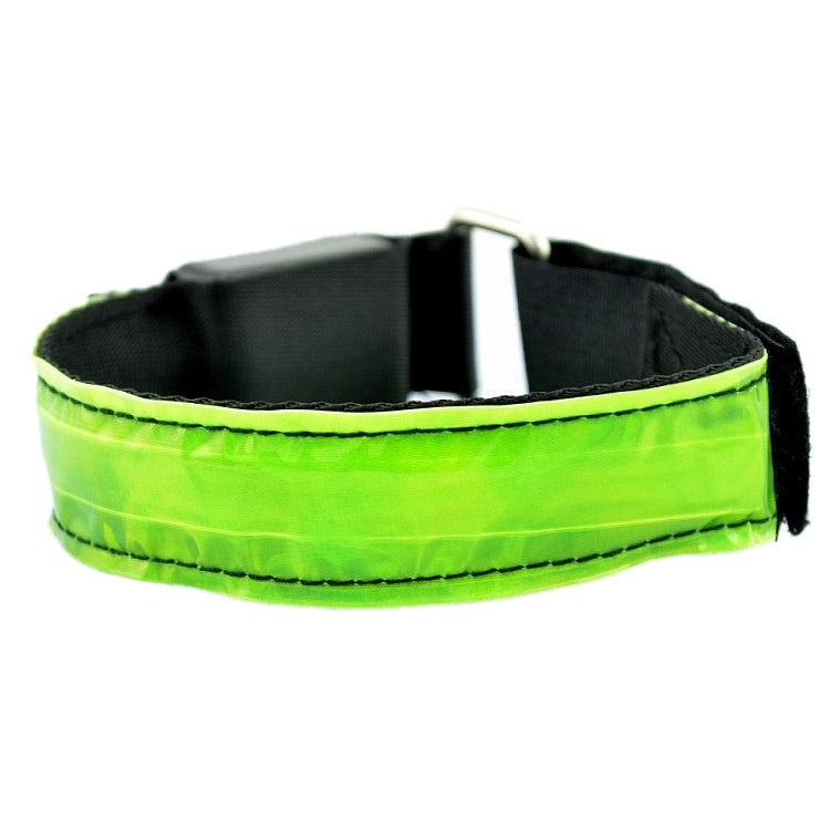 Ceinture de poignet sportive rechargeable en nylon réfléchissant avec lumière LED flash de sécurité, rechargeable rouge, rechargeable jaune, rechargeable verte, rechargeable bleue