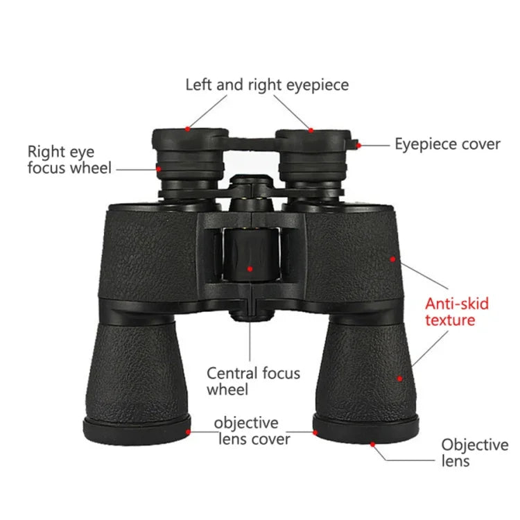 Jumelles télescope zoom haute définition 20x50 puissantes pour chasse / camping, 20X50