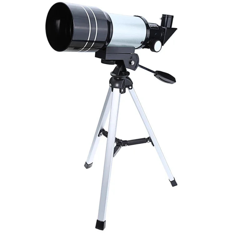 F30070M Télescope astronomique professionnel portable haute définition High Times Espace avec trépied (Argent), F30070M