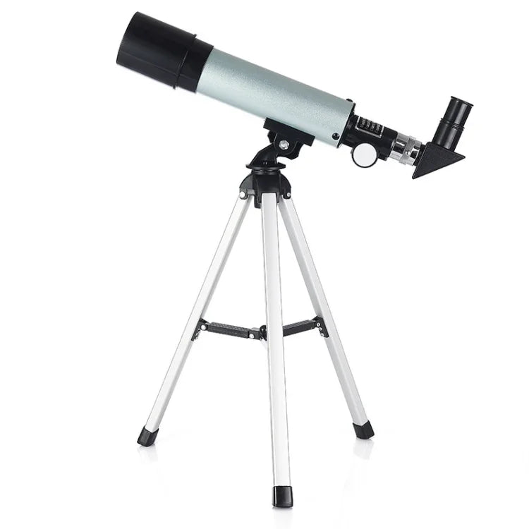 F36050 Télescope astronomique professionnel portable haute définition High Times Espace avec trépied en alliage d'aluminium (Argent), F36050
