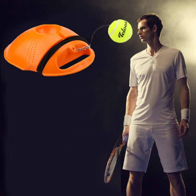 Ensemble d'entraîneur de tennis planche de rebond outil d'entraînement autodidacte équipement de sport avec balle pour débutant, livraison couleur aléatoire, entraîneur de tennis