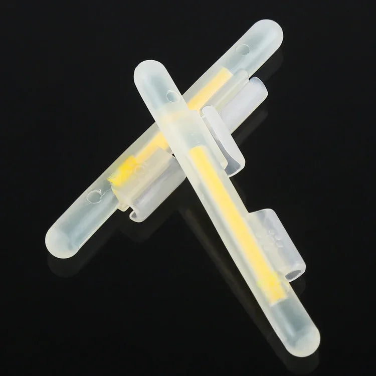 5 paquets de bâton lumineux flottant phosphorescent OCEAN SUN à fixer pour la pêche de nuit, L, compatible avec un scion de 2,7-3,2 mm, à fixer, L