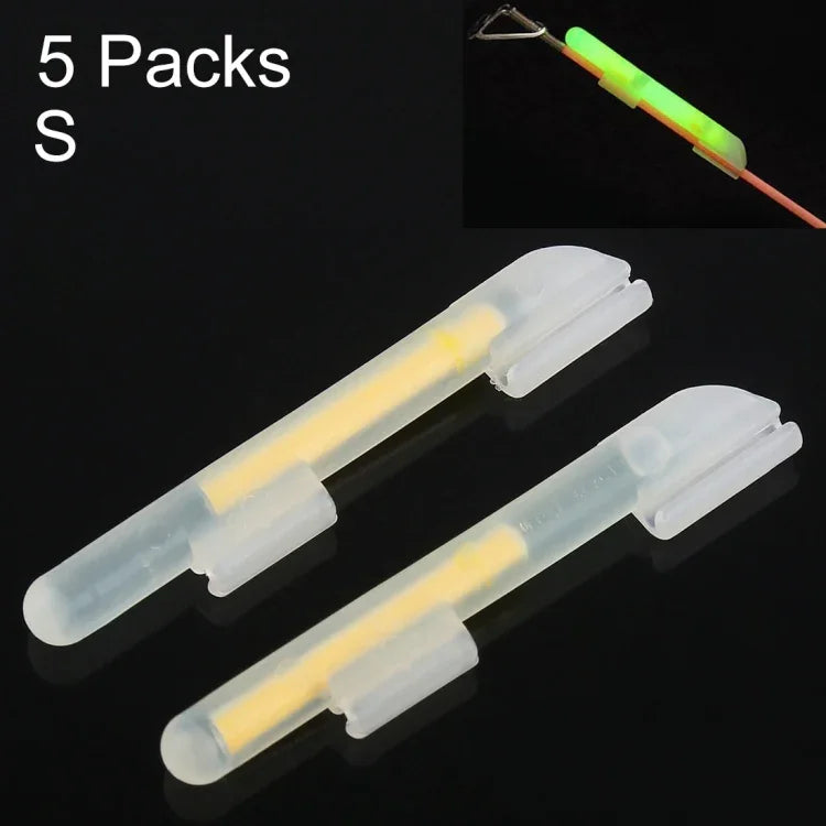 5 lots OCEAN SUN Flotteur Lumineux Clip-On Bâton Lumineux de Nuit pour Pêche, S, Convient pour Scion 1.5-1.9mm, Clip-On, S