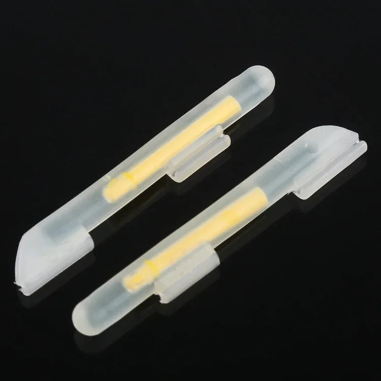 5 paquets Flotteur lumineux clip-on OCEAN SUN pour pêche de nuit, SS, Convient aux scions de 0,6 à 1,4 mm, Clip-on, SS