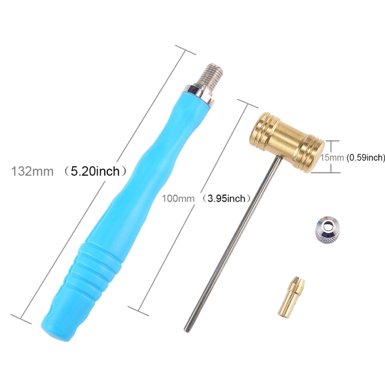 Mini marteau en cuivre à tête ronde de 15 mm, 15 mm