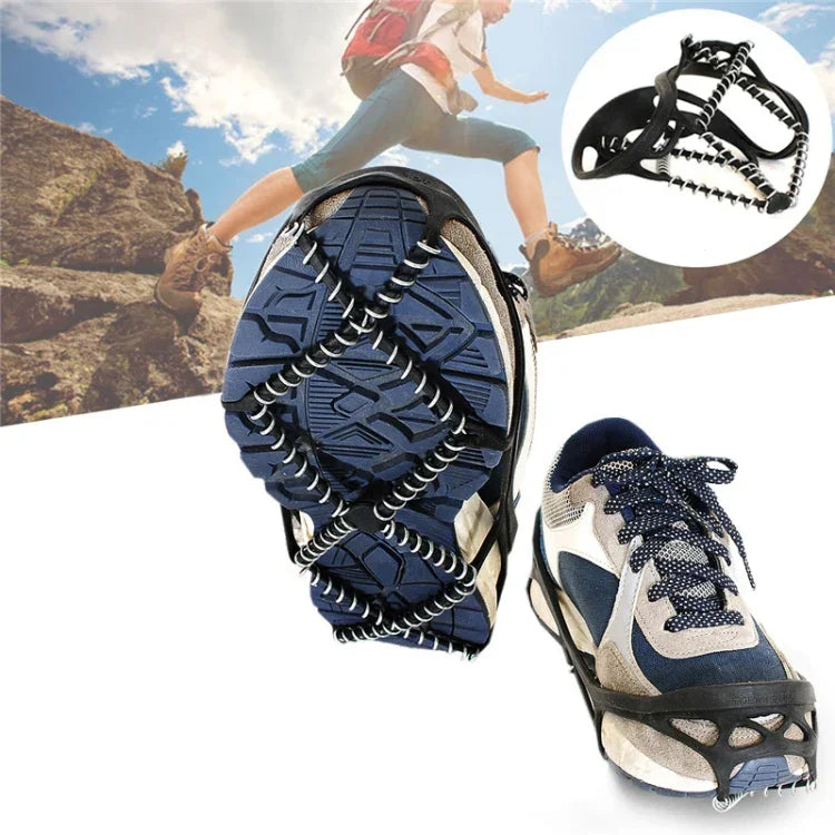 Une paire de crampons d\'escalade simples épaissis à ressort antidérapants pour neige extérieure